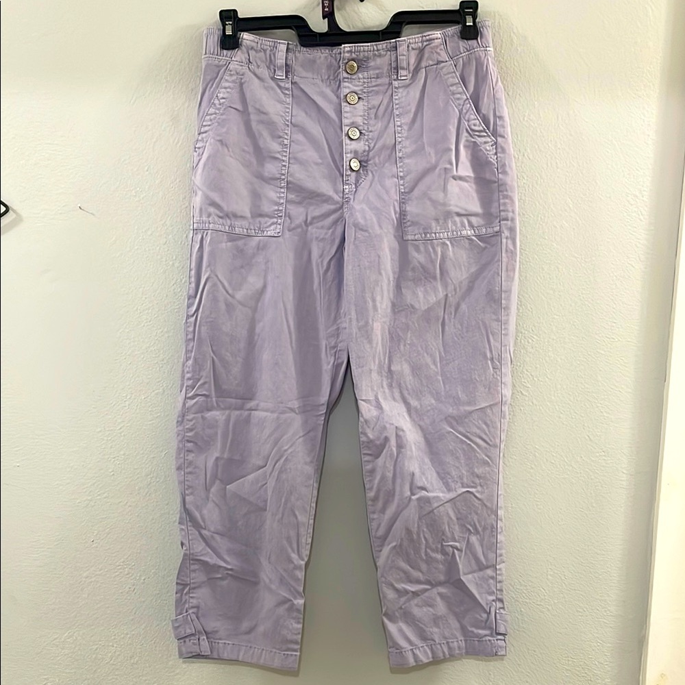 Light Purple Button-Up Pants